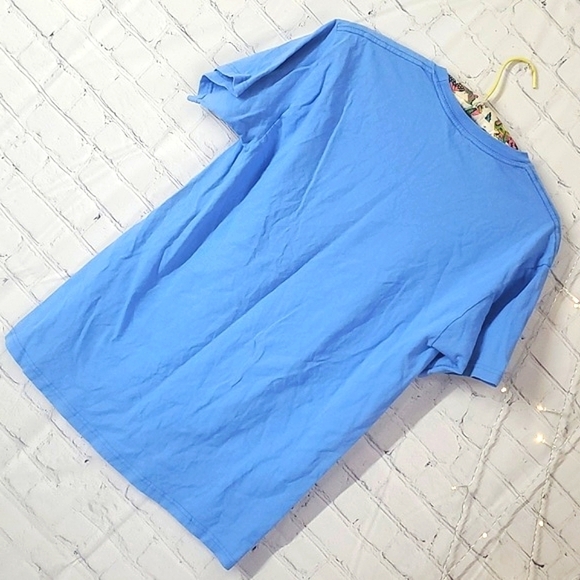 Hot Topic Led Zeppelin Blue & Pink Vintage Inspired Band Tee Womens Size Medium - Picture 9 of 11